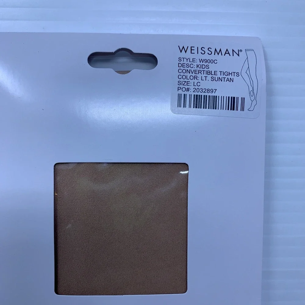 Weissman Kids LC Lt. Suntan W900C Microfiber Convertible Tights